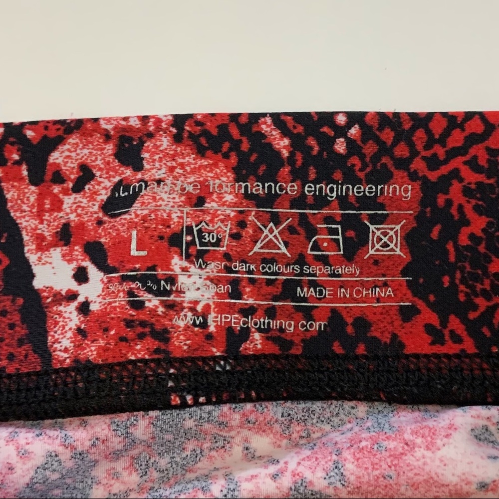 Human Performance Engineering Red Snakeskin Leggi… - image 9